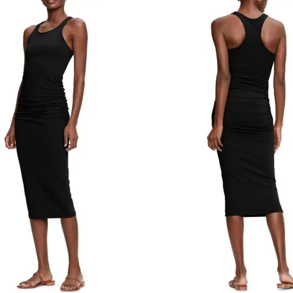 ribbed midi dress green Midi Green Ribbed Knit Dress – Secrets of Fashion